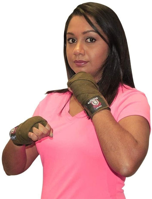 Amber Fight Gear Invincible Hand Wraps, Semi-Elastic Boxing Wraps with