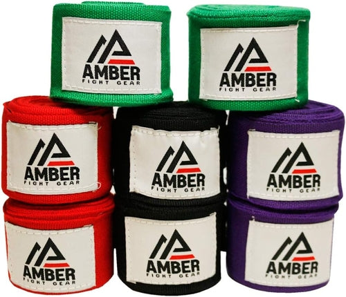 Amber Fight Gear Mexican Style Elastic Handwraps - Breathable,