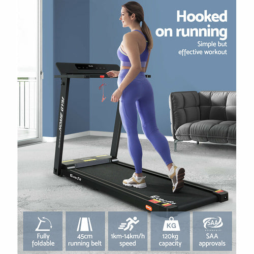 Everfit Treadmill Electric Home Gym Fitness Exercise Fully Foldable