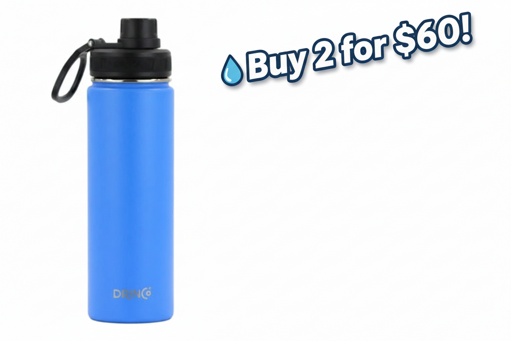 DRINCO® 22oz Stainless Steel Sport Water Bottle - Royal Blue
