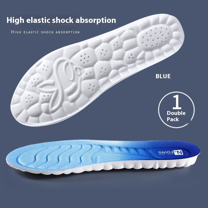Super Soft Long Standing Arch Support Thickened Shock Absorption Sports Men And Women Running Military Training PU Insole