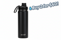 DRINCO® 22oz Stainless Steel Sport Water Bottle - Black