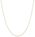 Dainty Gold Chain - Solid 9K 14K 18K Cable Necklace 40cm or 45cm
