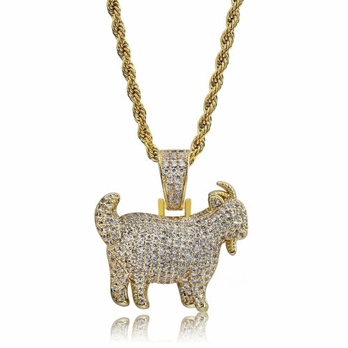mens necklace hip hop jewelry copper with Zircon iced out chains