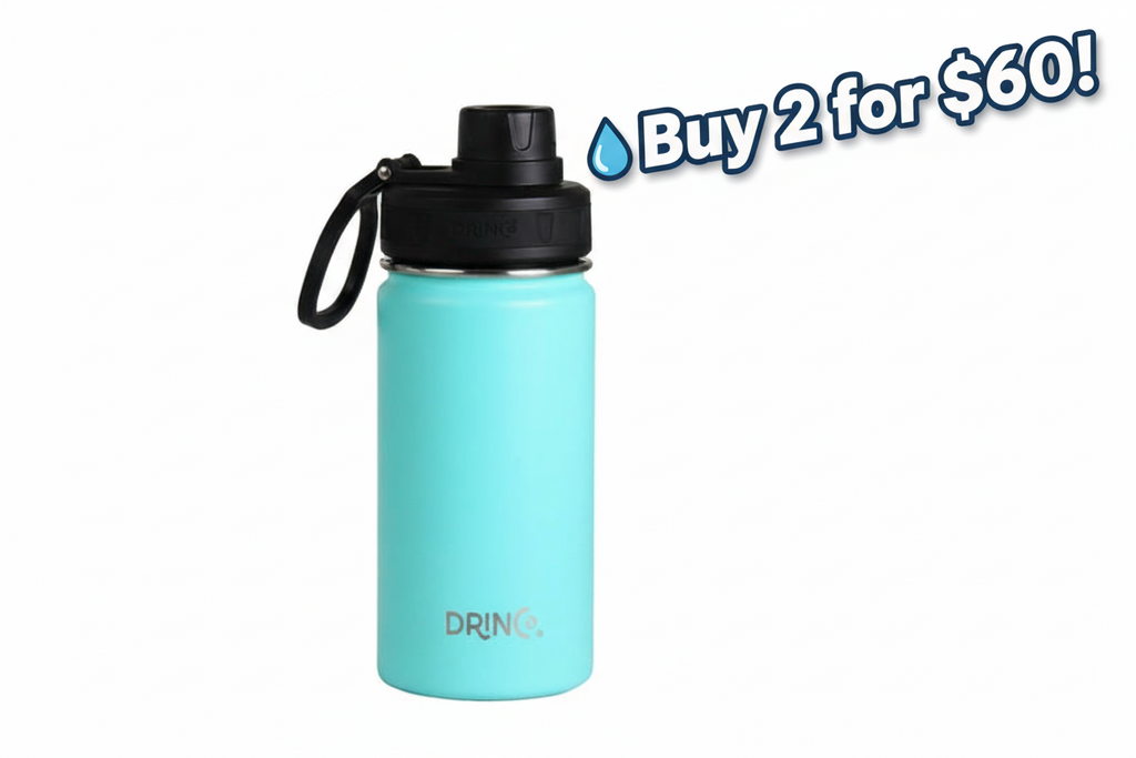DRINCO® 14oz Stainless Steel Sport Water Bottle - Teal