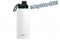 DRINCO® 32oz Stainless Steel Water Bottle - Artic White